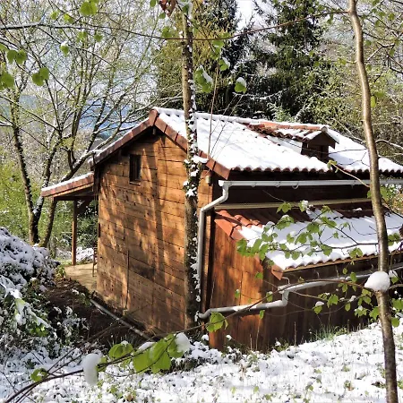 Cabane dans les bois avec vue sur les Pyrénées Saint-Laurent-de-Neste Extérieur photo